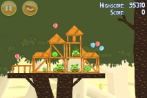 Angry Birds эпизод Danger Above уровень 6-14